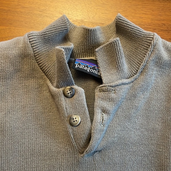 Rare vintage made in USA Patagonia collared sweater, size M, 100% cotton. - Picture 2 of 5